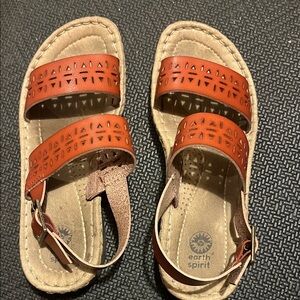 Earth Spirit women’s Sandals - Tan and Orange